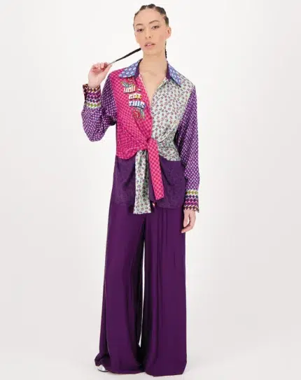 Camicia Reyna Tie Waist Love Shirt