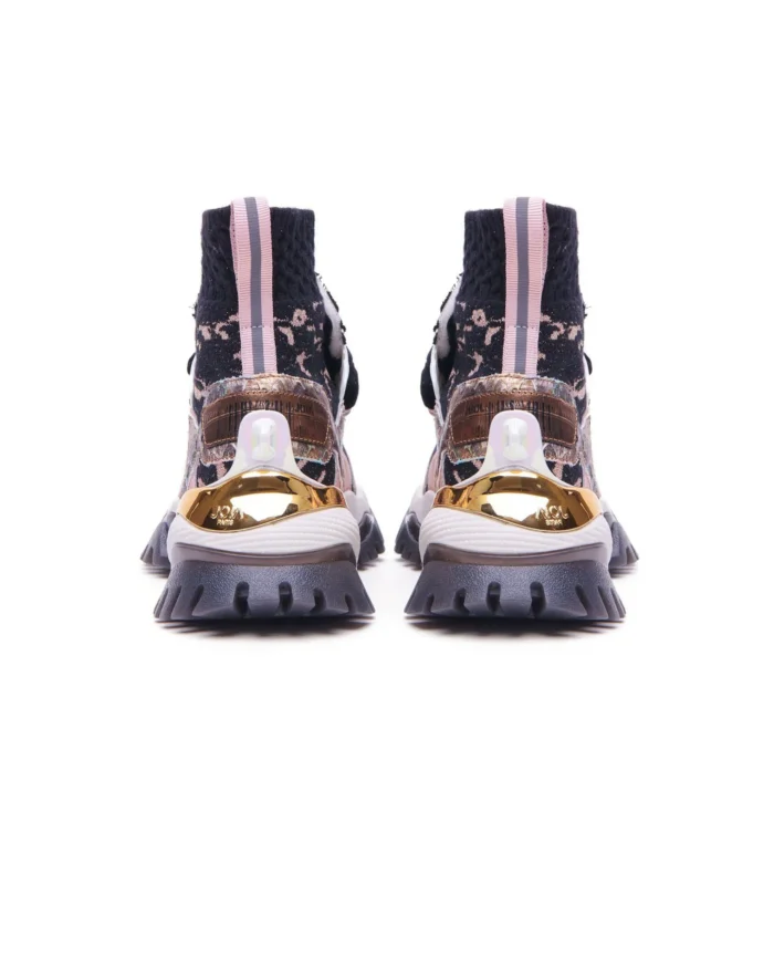 Sneaker Multipatch Lazy Black Pink 01