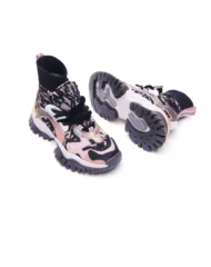 Sneaker Multipatch Lazy Black Pink 03