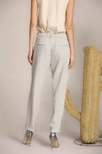 New York Cozy pantalone chino donna in jersey relaxed fit - immagine 2
