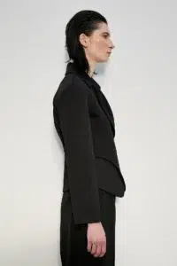 Giacca incrociata nera - immagine 3