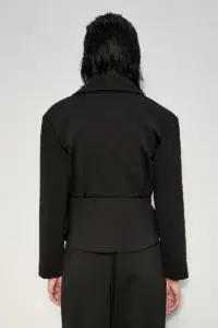 Giacca incrociata nera - immagine 2