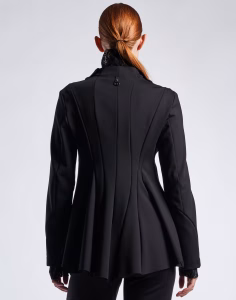 Giacca High svasata in jersey neoprene  nero - immagine 4