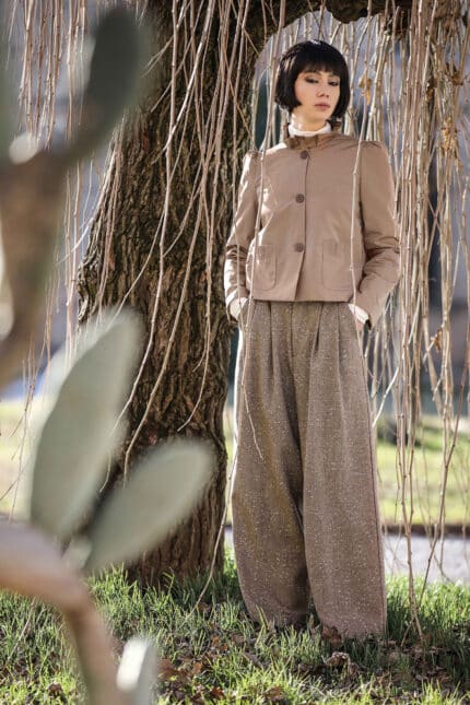 Pantalone palazzo tweed Soko Ni Inai