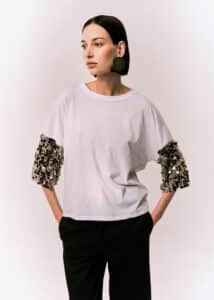 TSHIRT BRANDUNIQUE PAILLETTES