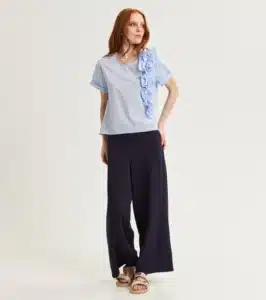 BLUSA IN COTONE CON ROUCHES - immagine 8