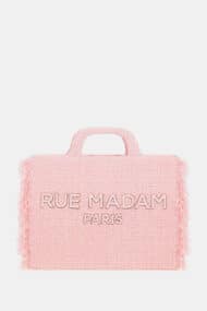 AVENUE TOTE TWEED PINK