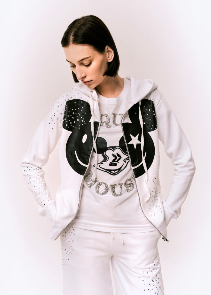 FELPA CON STRASS TOPOLINO - immagine 1