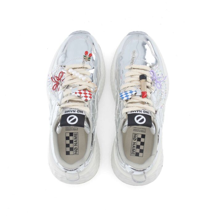 SNEAKERS NO NAME CARTER JOGGER MIRROR SILVER - immagine 1