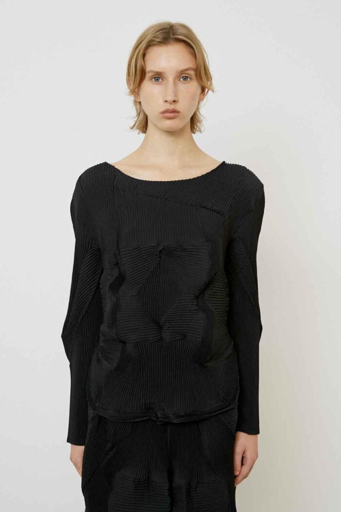 BLUSA MEIMEIJ PLISSETTATA - immagine 2