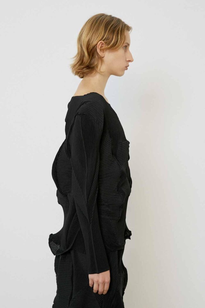 BLUSA MEIMEIJ PLISSETTATA - immagine 3
