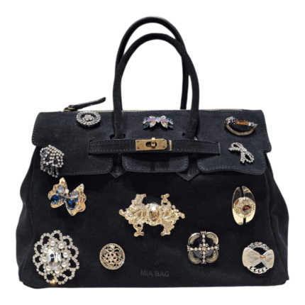 BORSA MIA BAG CAMOSCIO SPILLE