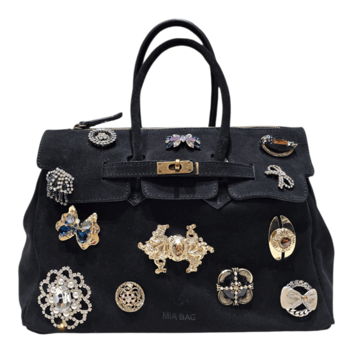 BORSA MIA BAG CAMOSCIO SPILLE - immagine 1